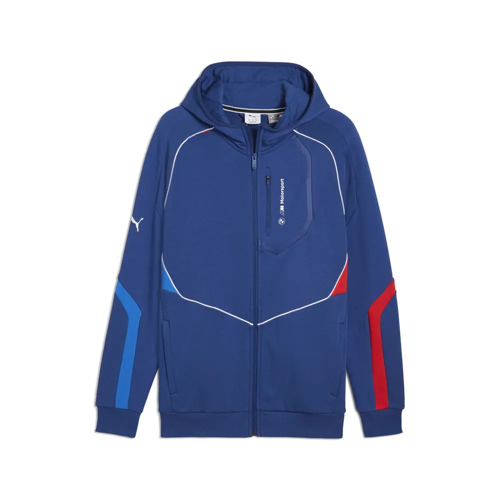 PUMA Mens Bmw M Motorsport Hooded Sweat Jacket Athletic Outerwear Casual - Blue