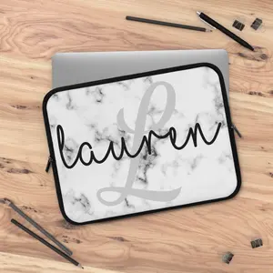 marble custom laptop sleeve
