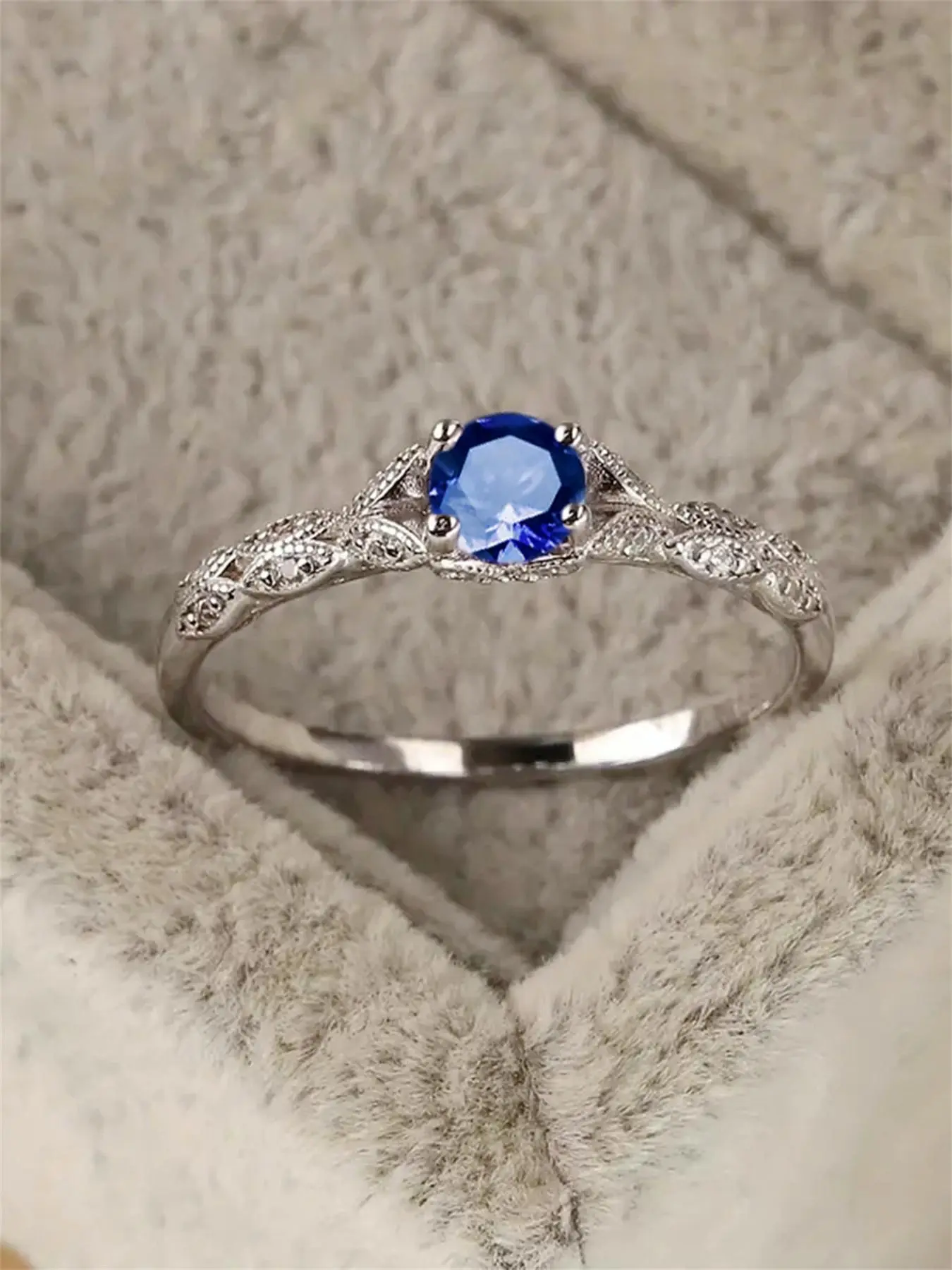 Artificial Gemstone Ring, Elegant Engagement Ring, Solitaire Engagement Ring, Fashion Accessories for Women & Girls, Trendy All-match & Exquisite Jewelry for Birthday Gift, Fashion Engagement Rings, Anniversary Ring