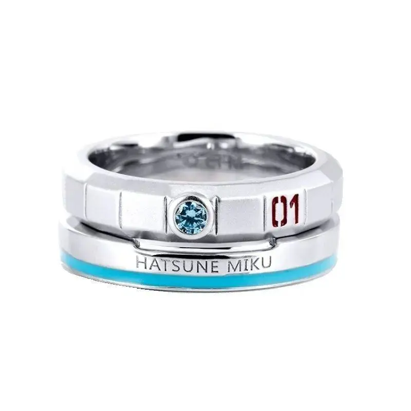 Sweet Hatsune Miku two-dimensional cute creative anime peripheral fashion simple and versatile personalized ring holiday gift