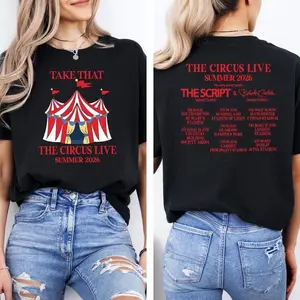 Circus Live Tour Gift 2026 Tshirt, Circus Live Summer Inspired Shirt, World Tour Concert 2026 Tee, Take That Circus Live Summer Shirt, E2