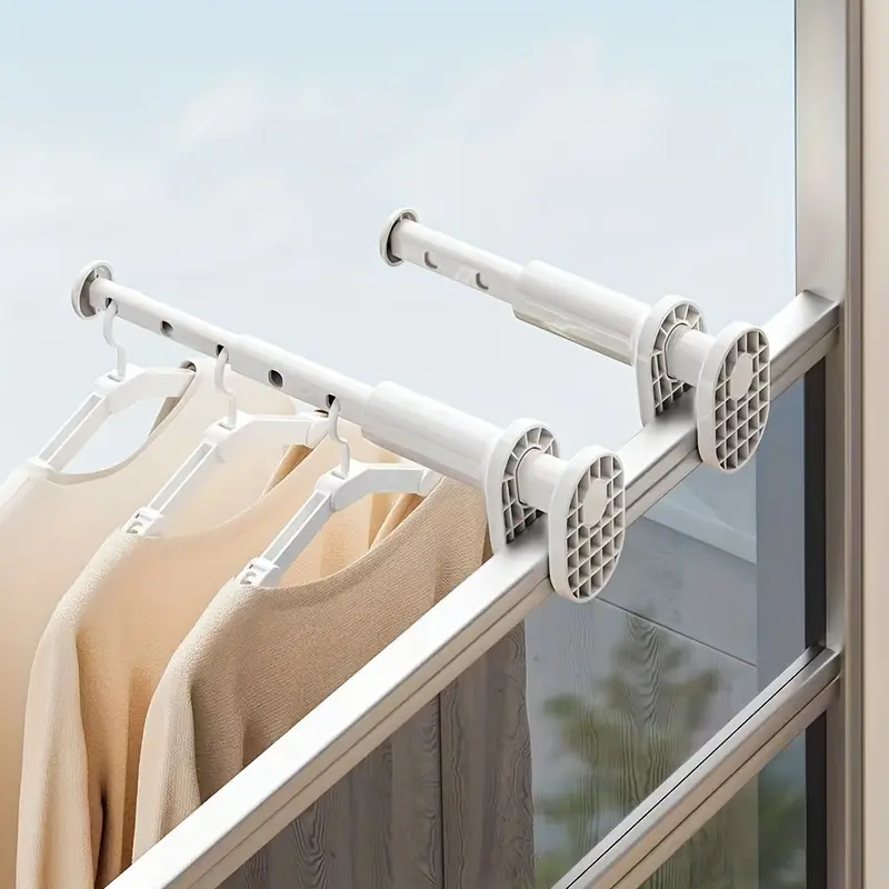Travel Folding Clothes Hanger Set, Portable Thickened Extendable Hook, Easy Installation, Convenient Outdoor Use, Ideal for Hotels & Trips