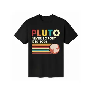Payeah   Pluto Never Forget Vintage Funny Retro Space Science T-Shirt