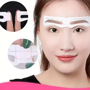 26-Piece Eyebrow Template Set, 104 Pieces, 12 Styles, Easy to Use, Odorless Brow Stickers, Quick Precise Makeup Application, Eyebrow Styling Kit