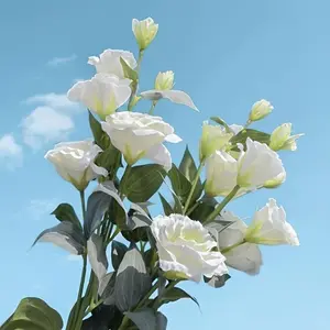 8pcs Elegant Artificial Balloon Flower, 32 Heads 68.58cm Realistic Stems, Wedding Christmas Easter Home Outdoor Decor, High-Quality Synthetic Material