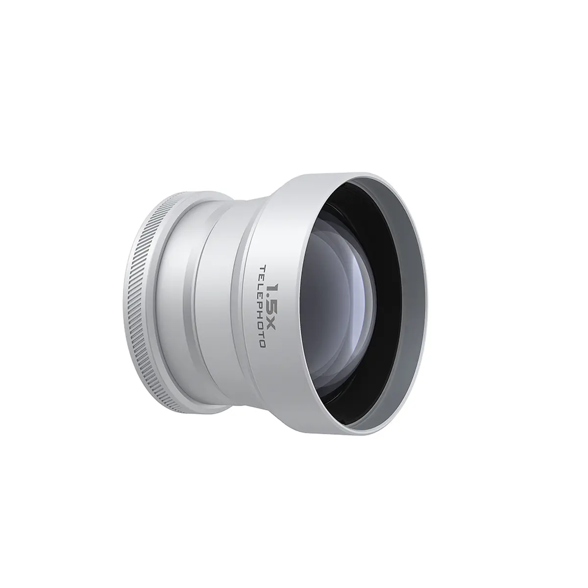 Freewell 1.5x Telephoto Lens - Portable, Lightweight Camera Lens for Fujifilm X100 Series Cameras (X100VI, X100V), Matte Silver, 1.5X Lens