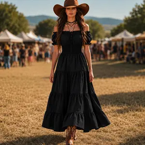 Renaissance Costume Women Dress: Medieval Costumes for Women Renaissance Dresses - Peasant Cottagecore Theme Party