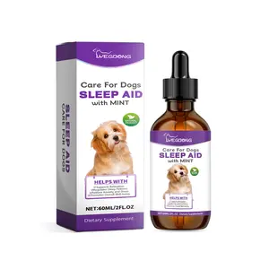 Dog Sleep Drops Dog Relief Extracts Natural Dog Calming Supplement Effective Dog Quiet Moments Drops 60ml For Dogs Restful Sleep