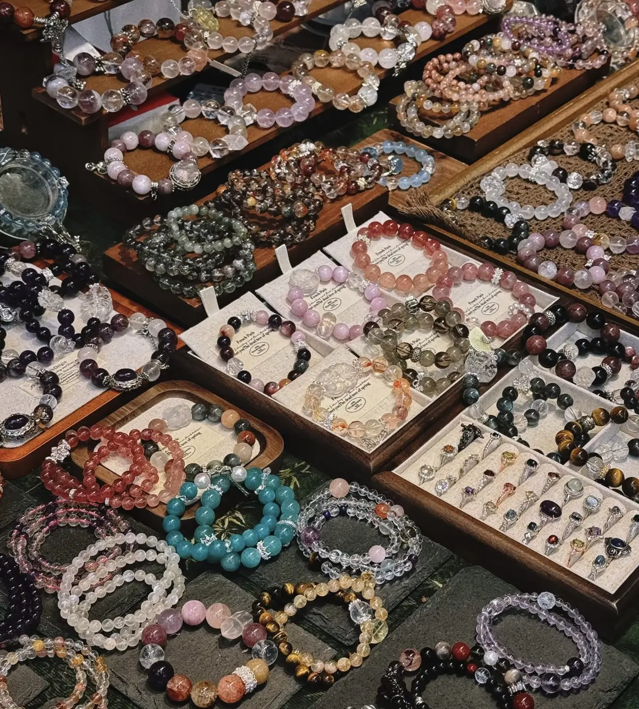 Rika -crystal bracelets mixed bundle picked on live DIY