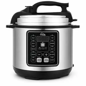 Cloud 6L Electric Pressure Cooker (CEPC6L-S) - 10-in-1, 1000W Stainless Steel Multi Cooker with Timer, Overheat Protection for Home Kitchens, Pressure Cookers