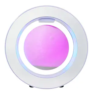 4 in Magnetic Float Globe with 3D Printed Lunar Surface, Ambient Lighting Moon Lamp, Creative Home Office Decoration Display Stand (New Product)