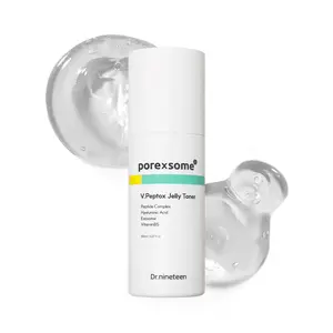 Dr.nineteen V.Peptox Jelly Tonerㅣ13 Peptides 25,000ppm + 10 Hyaluronic Acid(HA) + ExosomeㅣEssence Toner for Pore Tightening & CoolingㅣK-Skincare (5.07 fl.oz.)