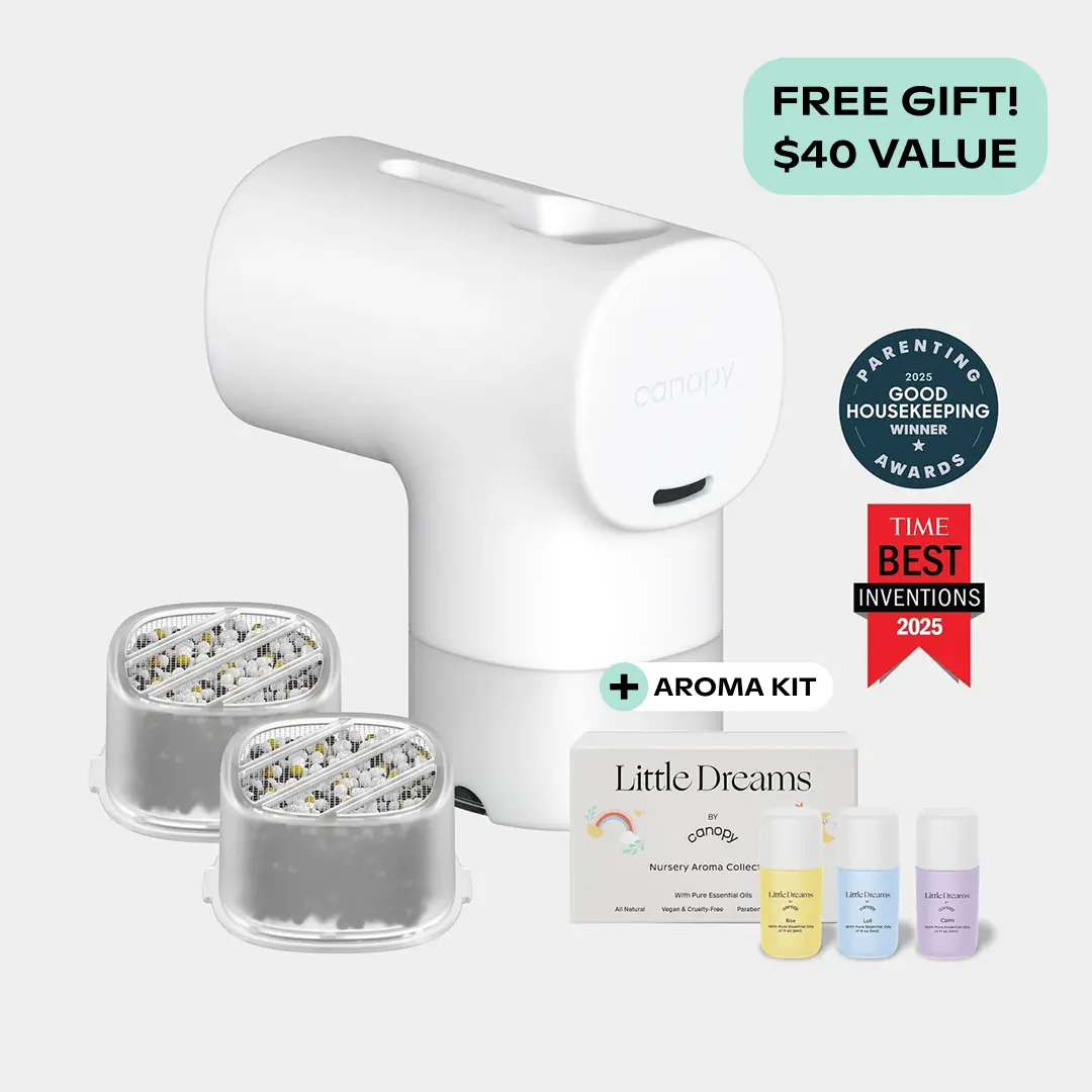 Canopy Bath Tub Filter Bundle with 2 Refill Cartridges | Reduces Chlorine & Irritants | Gentler Bath Water for Delicate Skin | BPA-Free Silicone Spout Cover | Easy Tool-Free Install | 6 Months of Activated Carbon Filtration