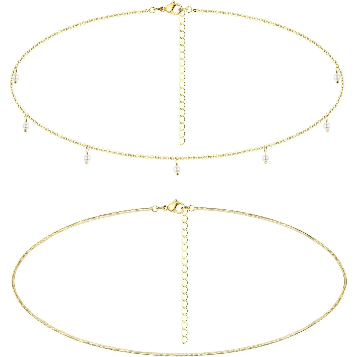 FIASASO Catena per Pancia Catena per Vita per Donna Catena Regolabile Multistrato con Perle e Strass Catena per Pancia Oro Boho Belly Chain in Spiaggia Estiva Catena Corpo Gioielli