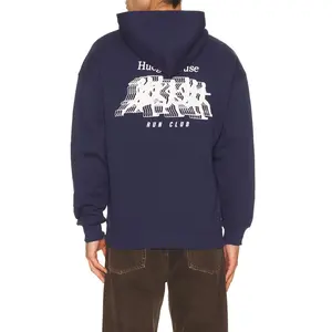 Huega House Miler Hoodie in Navy Blue