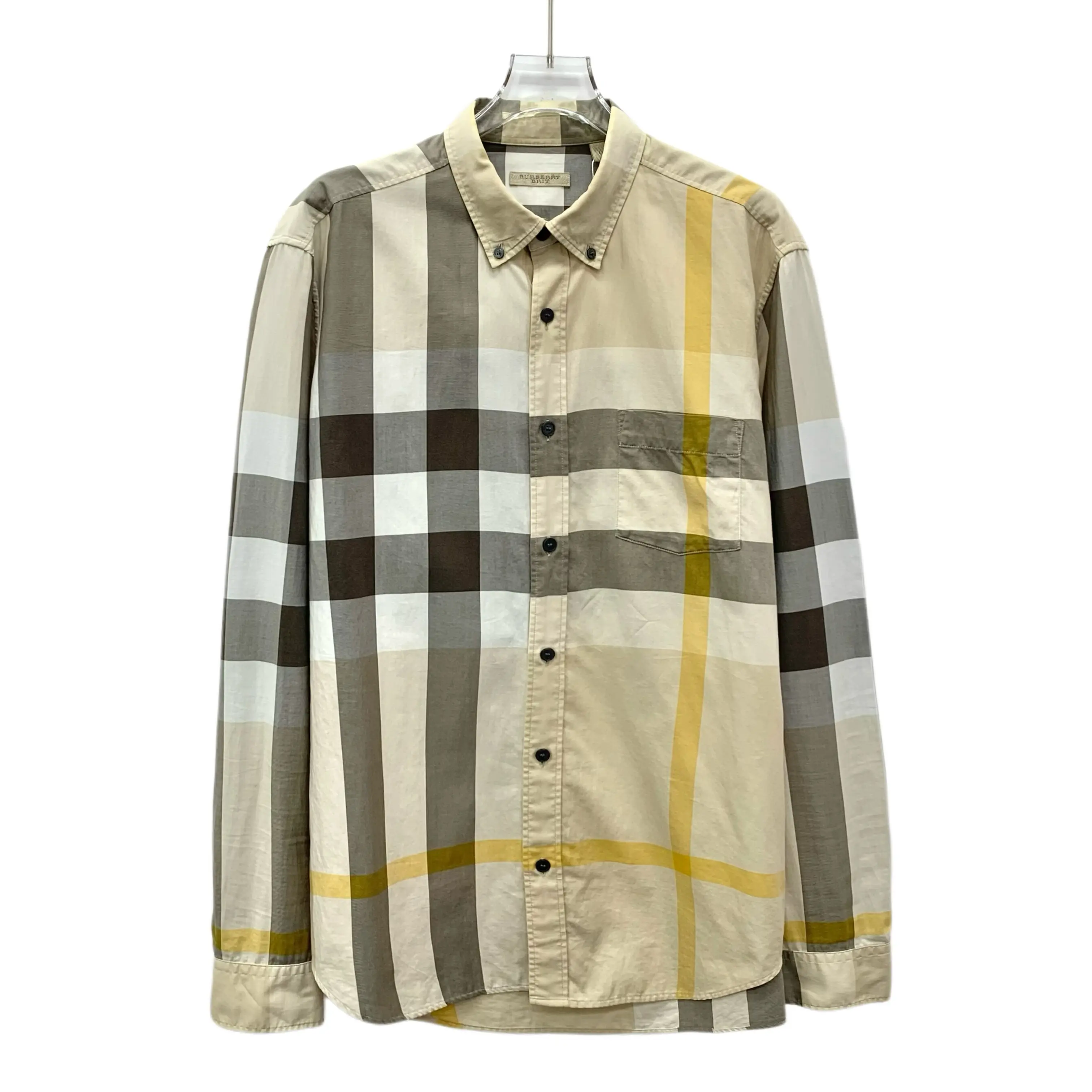 RDLT - Burberry Multicolor Classic Check Cotton Button-Front Shirt Size L