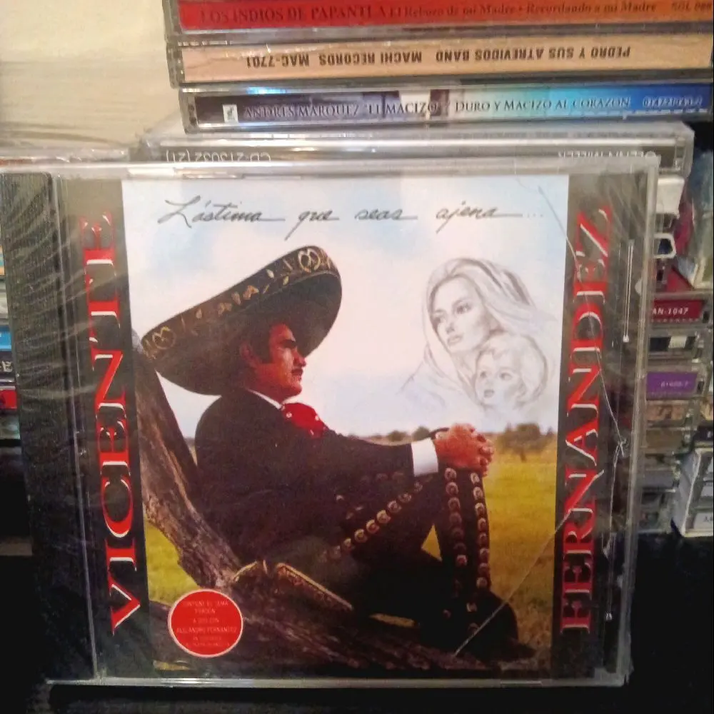 Vicente Fernandez Lastima Que Seas Ajena CD New Sealed Authentic Release