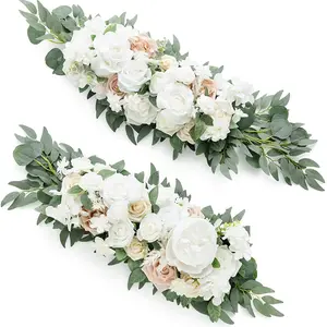 Classic Floral Decorations Set, Flower Arrangement, Artificial Flower Arrangements, Home Decoration, Plastic Flower Ornaments for Wedding Arch, Table Centerpiece & Home Decoration