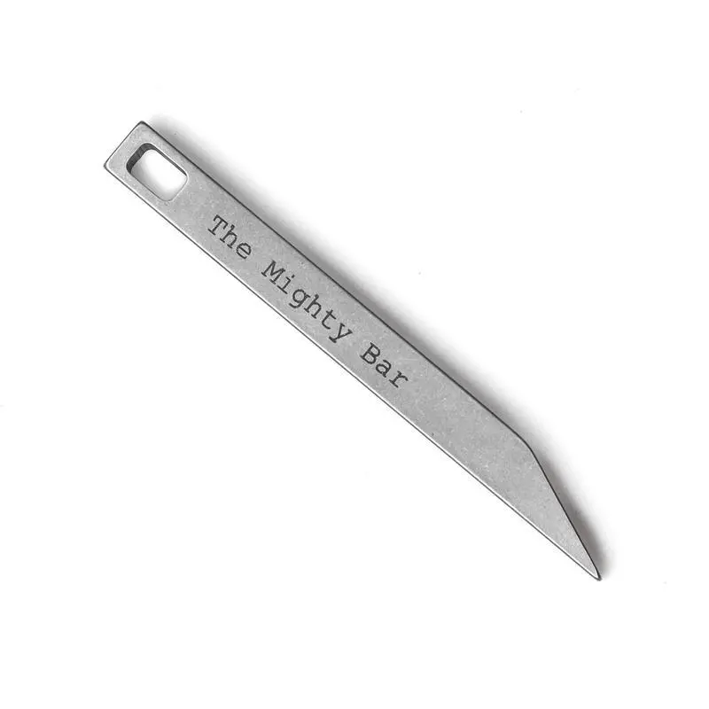 Mighty Prybar Keychain Tool, Stainless Steel Pry Bar Lever, Durable, Rust-Resistant Design for Daily Use and Emergency Situations, Lightweight, Multifunctional Keychain, Multi Purpose Keychain