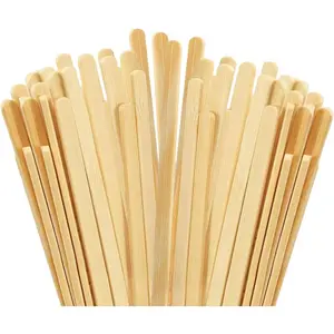 100 Pcs 5.5 In Wood Coffee Stirrer Sticks-Beverage Mixer for Cocktail, Hot Chocolate, Tea - Eco - Friendly