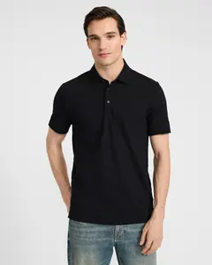 Express Textured Stripe Luxe Pique Polo