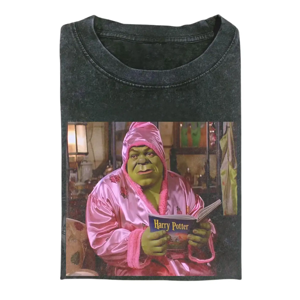 Shrek Reading Book Graphic Tee, Shrek Pink Shirt, Funny Shrek Fan Gift, Unisex Gift Shirt