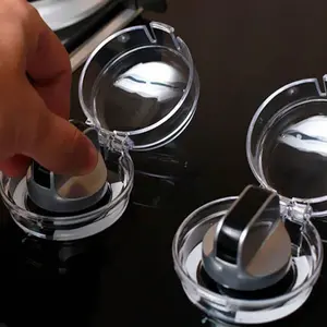 2pcs Gas Switch Protective Cover for Cleaning Stoves, Prevents Dirt and Accidental Touches, Essential Kitchen Safety Accessories