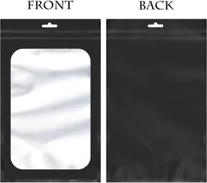 Mylar packaging bag for small business sample bag that smell proof resealable zipper pouch bags