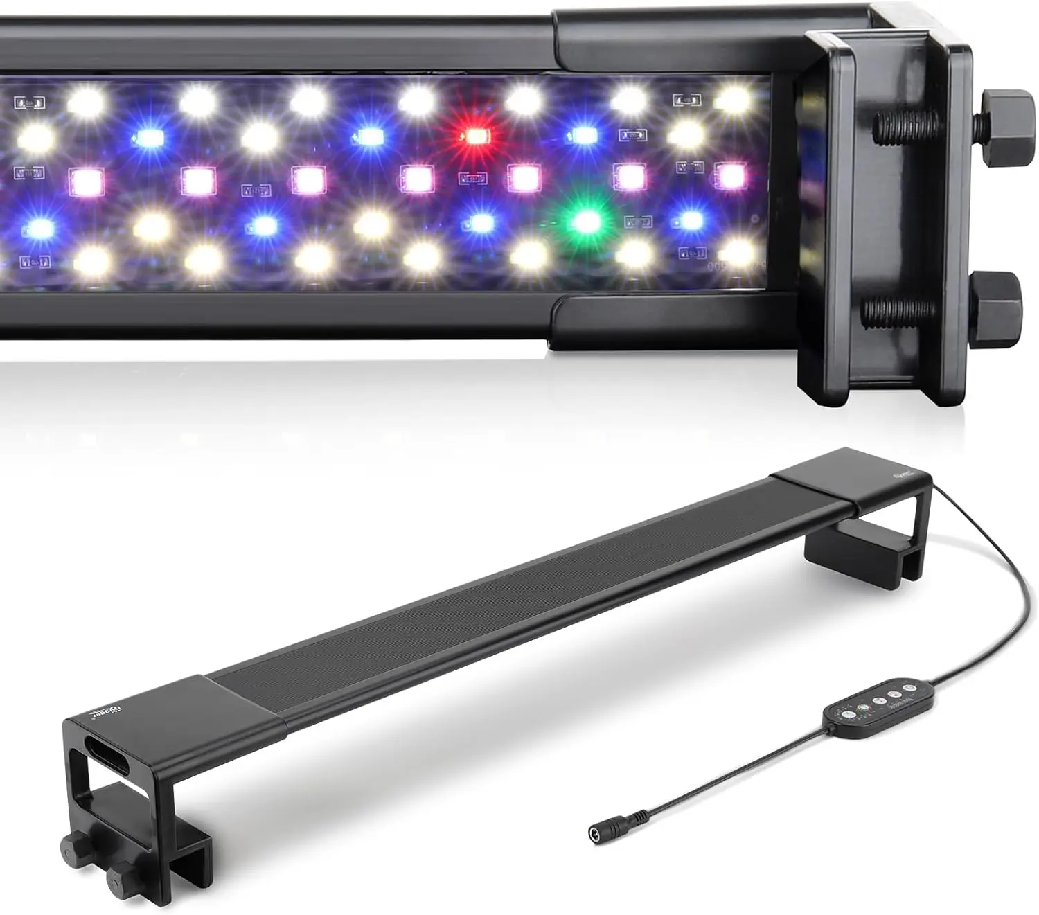 hygger LED Aquarium Light for Plants, Full Spectrum Fish Tank Light with Timer Auto On/Off, 24/7 Lighting with Multi-Color, Adjustable Brightness, External Controller, for Freshwater