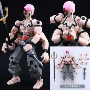 3D Printed Multi-Jointed Invincible3.0 Small Action Figure, Black-Yellow Battle Suit, 13 T13 Lucky Dummy Collectible Toy, Screen-Accurate Design, Small Action Figures