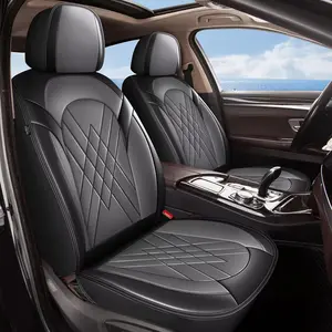 Heavy Duty 2/5-Seat Breathable Leather Seat Covers Full Set for Dodge Durango 2007-2025, Airbag Safe, Lumbar Support, Non-Slip, Scratch Resistant, Easy to Clean