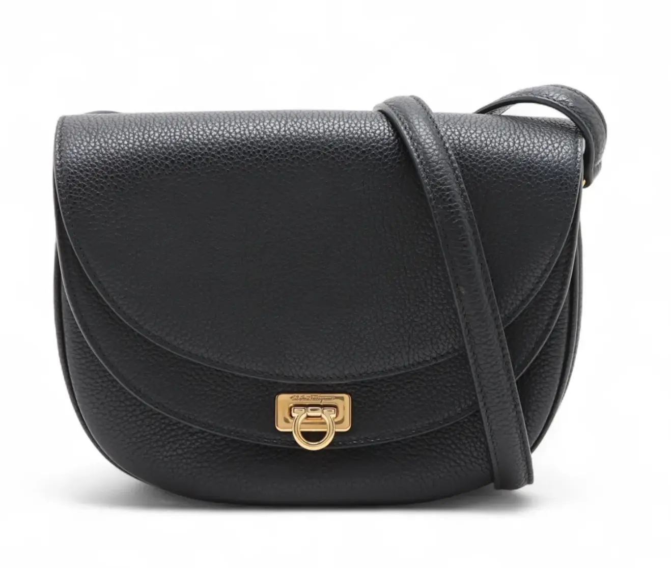 Pre-owned SALVATORE FERRAGAMO Leather Crossbody Bags Gancini Crossbody Bag