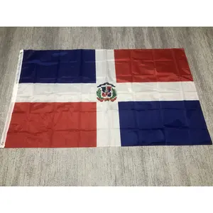 Dominica flag 90X150CM high quality Polyester Hanging Dominican Republic national Banner Outdoor Indoor home decoration