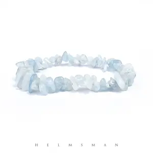 [Direct Buy] 1 Count Aquamarine chip bracelet