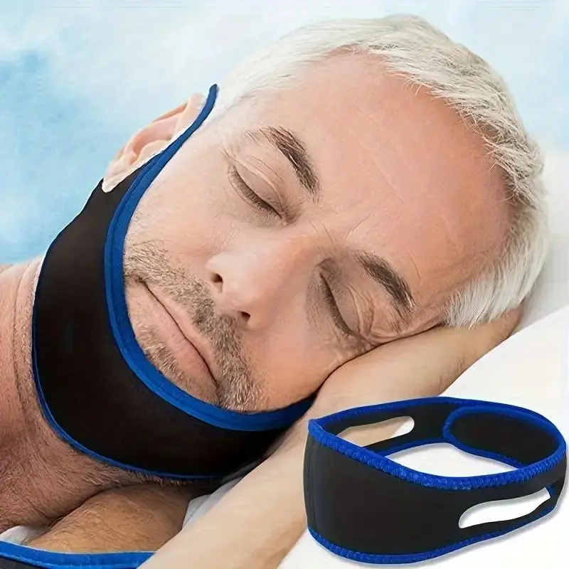 Chin Strap for Snoring Prevention, 1 Count Snoring Strap & Chin Support for Sleep Apnea, Health Sleep Aid Sleeping Device, Sleeping Aids for Men and Women