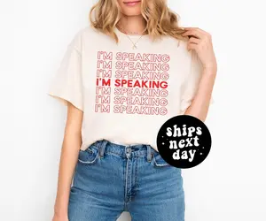 I'm Speaking Shirt Kamala Harris T-Shirt Kamala Harris 2024 President Kamala Shirt Madam Vice President Feminist Gift