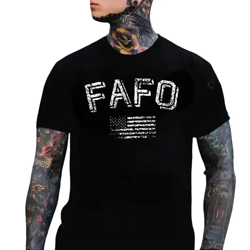 Unisex Casual Graphic Hooded Sweatshirt - Patriotic FAFO American Flag, 2nd Amendment Tactical Pullover, Casual Style Sweatshirt, Hoodie Cotton Jumper, Apparel for Veterans, XXXXL Sports Top
