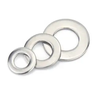 1/4"Stainless Flat Washer,Plain Washer 5/8"OD,Stainless Steel 304(18-8),100Pack,for 1/4" Bolt(Screw) by