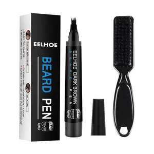 Beard Filling Pen Kit Waterproof Beard Pen Beard Styling Pen Beard Styling Pen Heatless Applicator Brush Color Comb Haircare Hairline