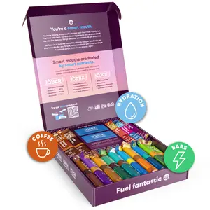 IQBAR Ultimate Sampler Pack | 9 Plant Protein Bars, 8 Electrolyte Mixes, 4 Mushroom Coffees | All Flavors For Easy Trial | Vegan, No Added Sugar, Gluten-Free, Dairy-Free, Soy-Free, Clean Ingredients + Brian Boosting Nutrients like Lion's Mane & Magnesium