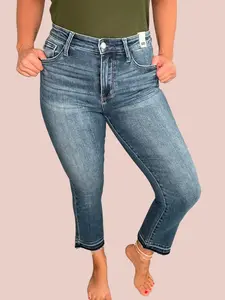 Judy Blue Cropped Kick Flare Jeans