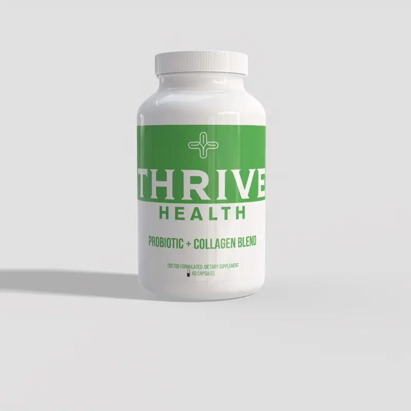 Thrive Health Probiotic + Collagen Blend Doctor Formulated Dietary Supplement