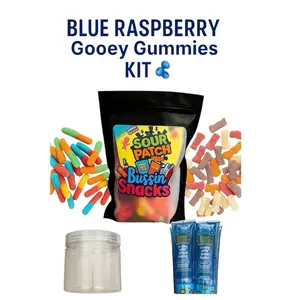 Blue Raspberry Gooey Gummies Kit Bundle Candy