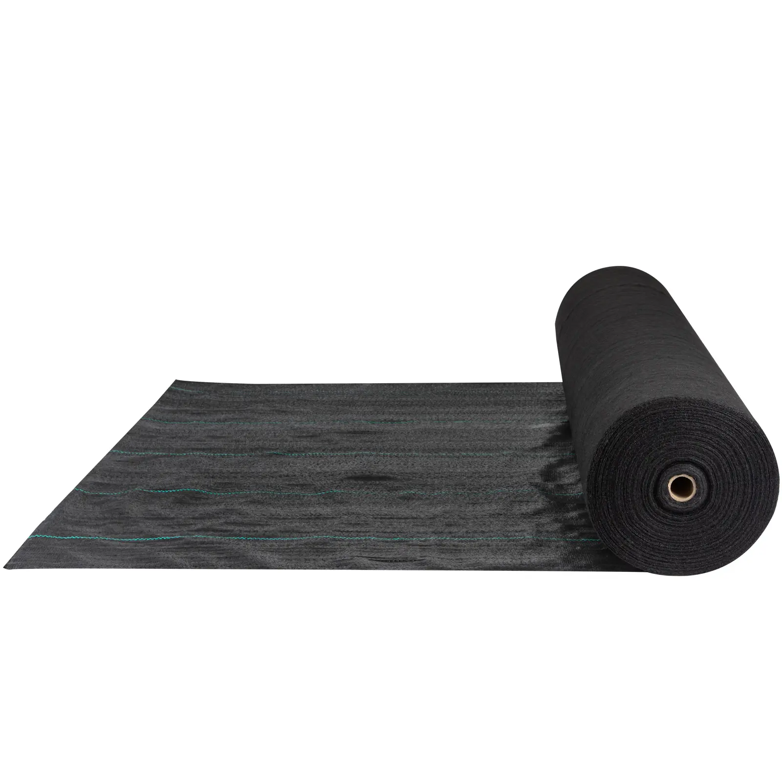VEVOR Heavy-Duty PP Weave Weed Barrier Landscape Fabric, 5x250ft Roll, 5 Oz Woven Durable Outdoor Ground Cover, Dual-Layer Easy Setup for Gardens, Black, Weed Control, Soil Breathes, Weatherproof