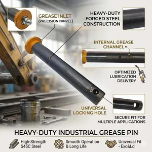 Excavator Bucket Pin Multiple Sizes Compatible with Nissans Caterpillar Hitachi Brand Construction Machinery Parts