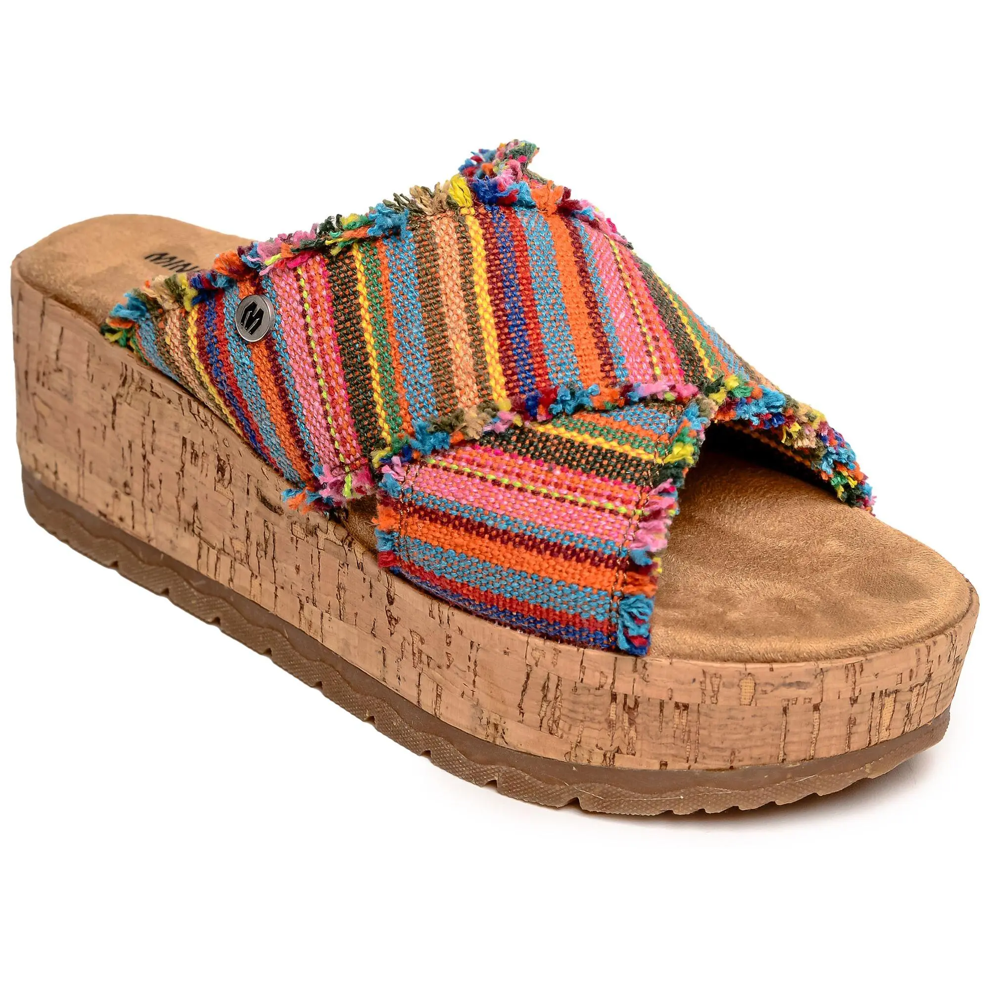 Minnetonka Women's Posey Crossband Wedge Sandals