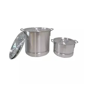 Steamer Set Containing a 28qt and 10qt Steamer The Steamer Set is ideal for keeping tamales, seafood, veggies, and other culinary creations out of hot water while steaming.
