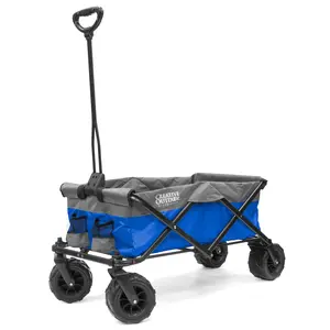 Two-Tone All-Terrain Folding Wagon | Blue/Gray