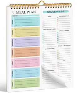 Weekly Meal Planner & Grocery List Pad,One year Magnetic Fridge Planner with 52 Tear-Off Sheets, Family Kitchen Organizer for Meal Planning, Home Organization, Budget Friendly Grocery Planning, Healthy Eating, Meal Prep & Weekly Scheduling