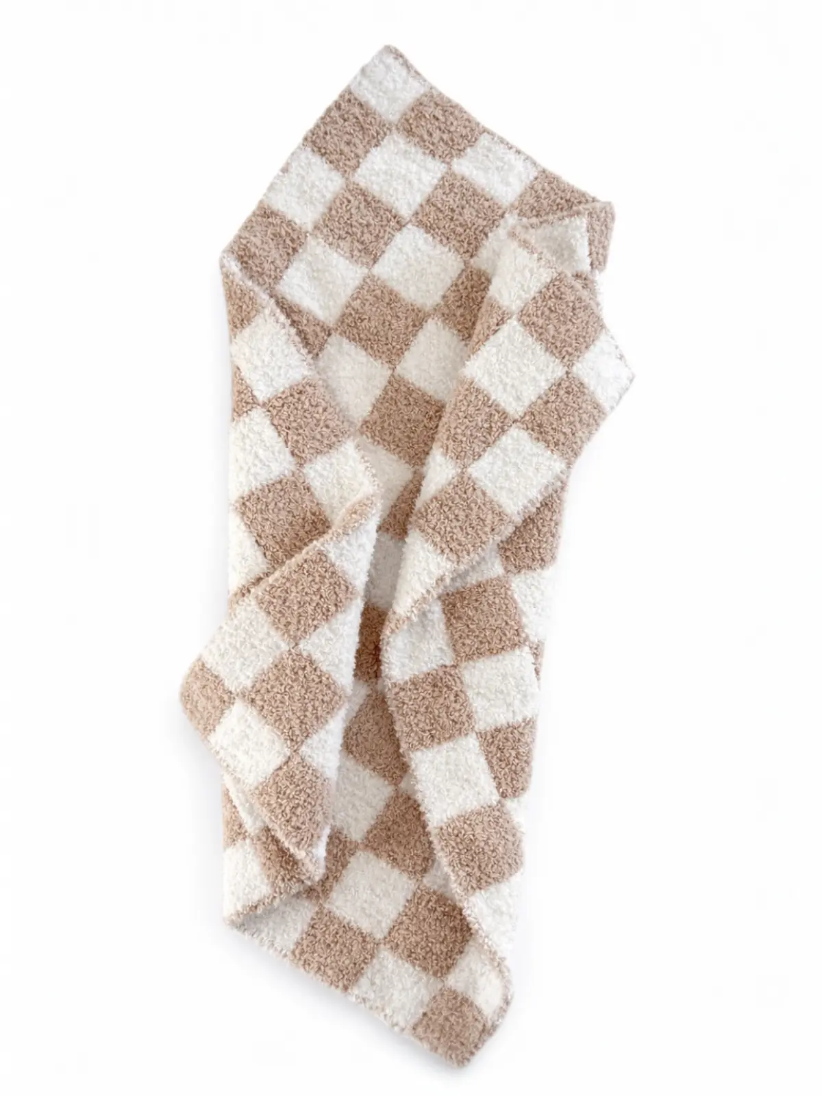 Phufy® Bliss Checkerboard Mini Blanket, Cocoa